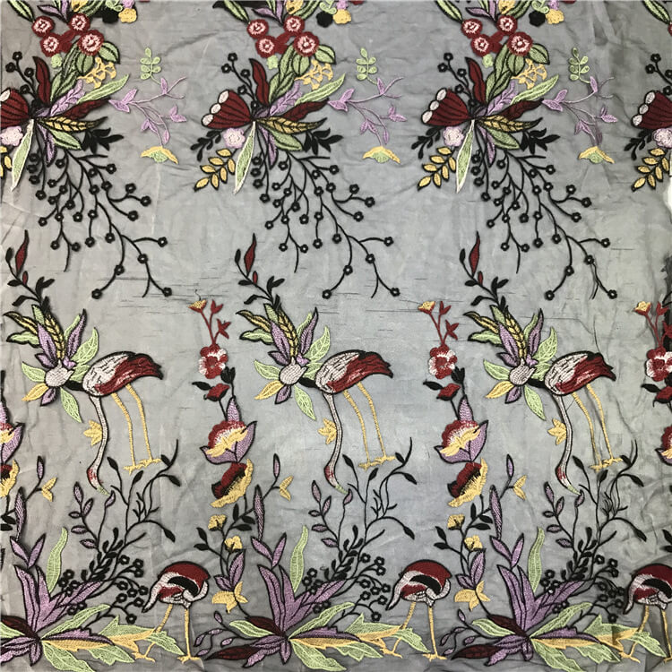 Embroidered Fabric Dress Women's Polyester for Women's Wear Wholesale 3